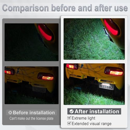 LivTee License Plate LED Light, Extremely Bright Assembly for Trailer UTV ATV Truck RV Boat, Xenon White(6000K) - color: Xenon White