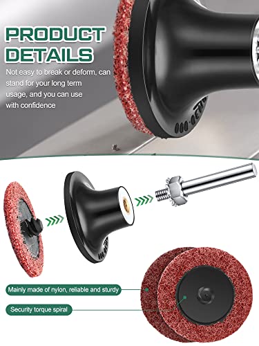 WILLBOND 92 92Pcs Sanding Discs Set with Quick Lock, Yellow, Red and Green - color: Yellow, Red and Green