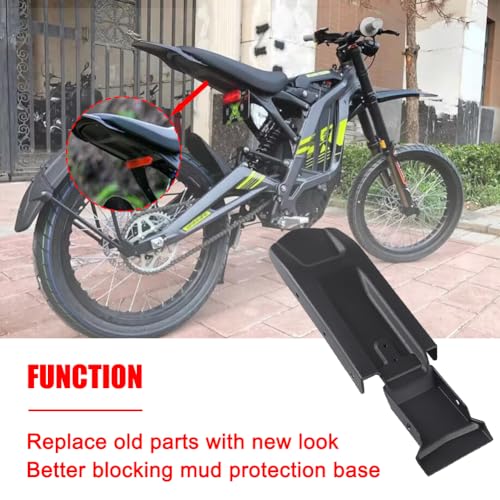 Rear Fender Inner Plate for Sur Ron Rear Mudguard Fender Base Protective Mud Guards Protector for Surron Sur-Ron Seyway X/S Light Bee Electric Dirt Bike Plastic Black - style: Rear Fender Inner Plate