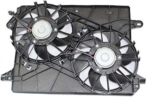 620-039 5137714AA Engine Radiator Dual Cooling Fan for Dodge Chrysler 300 Challenger Charger Base Magnum SRT8 SXT LX Signature 2005-2006 2007 2008 2009 2010 5137713AA 5174358AA CH3115132