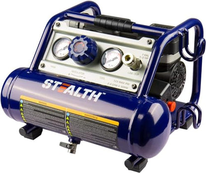 STEALTH Air Compressor 1 Gallon, Portable Air Compressor, Ultra Quiet, Oil-Free,for Tire Inflator, Auto Repair, Woodwork Nailing (SAUQ-1105) - style: SAUQ-1105
