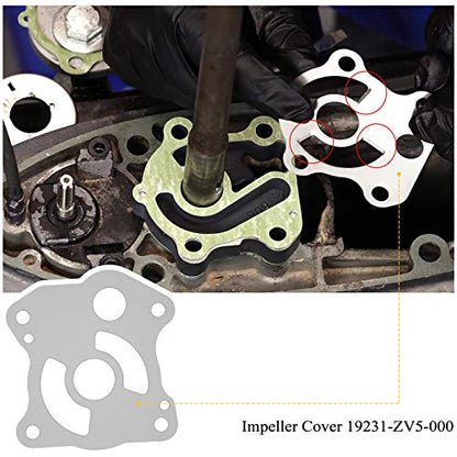 Outboard Water Pump Impeller Repair Kit Compatible with Honda 40 50 hp BF35A BF40A BF45A BF50A BF40D BF50D, Water Pump Rebuild Kit with Impeller Housing Replace for 06193-ZV5-020