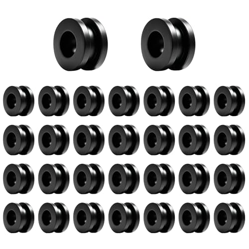 30 PCS Motorcycle M6 Grommets Kit, Rubber Bushing Grommets Pressure Relief Cushion for Fairings Cowling, Shockproof Buffer Washer Grommet Replacement for Motorbike Body Repair - color: 30 PCS