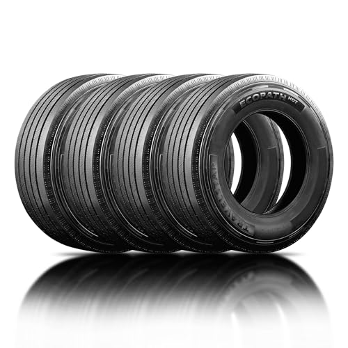Set of 4 Travelstar Ecopath HDT ST235/85R16 14 Ply 132/127 Load Range G Heavy Duty All Steel Trailer Tires 3-Year Road Hazard Warranty Included (Tire Only) - size: ST235/85R16 14PR