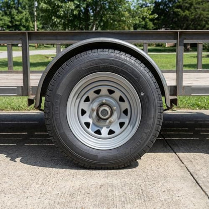 Set of 2 ST205/75D15 Trailer Tires for Utility, Boat & Cargo Trailers, Durable Heavy-Duty Replacement Wheels