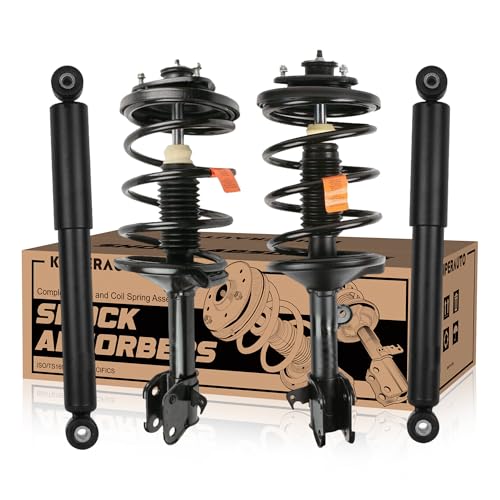 KUIPERAUTO 4PCS Rear and Front Struts Shocks Absorbers Compatible for 1999-2004 Honda Odyssey 171597 171598 344353 37218 - size: 4x Front+Rear Struts, style: 1999-2004
