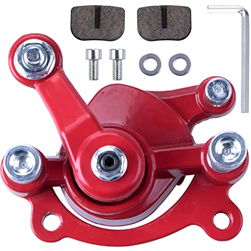 Rear Disc Brake Caliper with Brake Pads Compatible with Predator 212 Moto MM-B80 80CC 2.5HP MM-B105 Motovox MBX10 MBX11 MBX12 Mini Dirt Bike Classic 47cc 49cc Pocket Bike Stand Up Goped Scooter