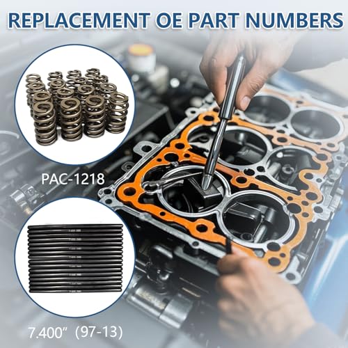 Replace Truck Camshaft Kit With Springs Pushrods Lifters Timing Gasket Set for 1997-2013 GM Chevrolet Gen 3/4 LS 4.8/5.3/5.7/6.0/6.2 V8 LSx Engine - color: With Timing Cover Gasket