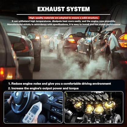 Exhaust Front Pipe Front Y Pipe Kit Compatible for Cherokee 2014 2015 2016 2017 2018 3.2L V6 engine, OE 304175 54971 | EPA Compliant - size: 2014-2018 Cherokee 3.2L V6