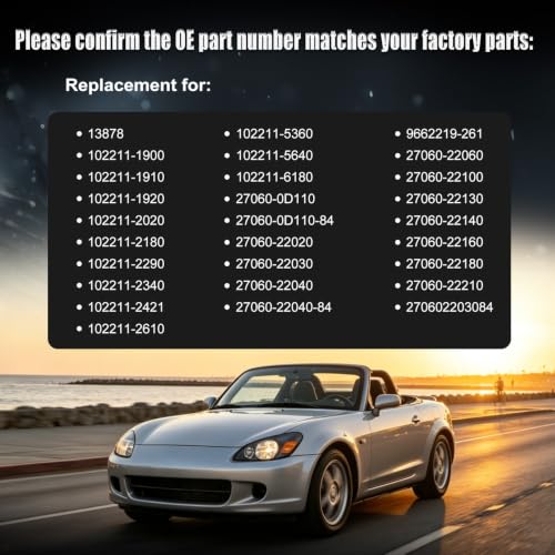Alternator for 03-08 Toyota Corolla Matrix 1.8L, 00-05 Celica 1.8L 13878N - size: 2003-2008 Corolla 1.8L