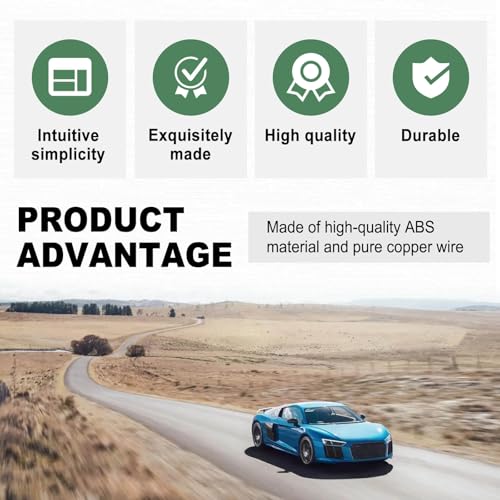 Automotive Load Tester 12V Car Battery and Alternator Tester for Automobiles Motorcycles Trucks with Digital LED Indicator for Vehicle Battery Condition and Charging System Analyzer