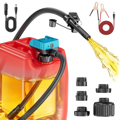 Ecarke 5 GPM Cordless Fuel Transfer Pump Compatible with Makita 18V - color: Blue