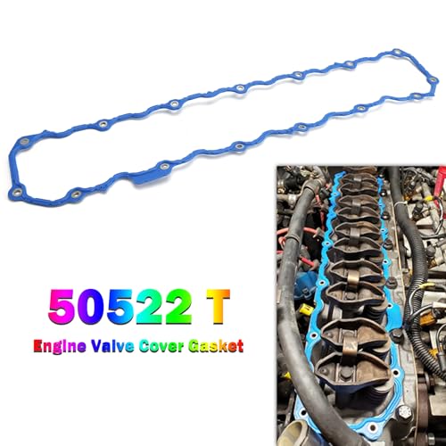 50522 T Engine Valve Cover Gasket fit for Jeep 4.0L Models for 1987-1995 Cherokee, Wrangler, Comanche, Grand Cherokee, Wagoneer, J10, CJ7 Select Models Rubber Gasket Leak-Proof Seal