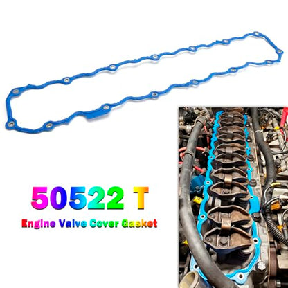 50522 T Engine Valve Cover Gasket fit for Jeep 4.0L Models for 1987-1995 Cherokee, Wrangler, Comanche, Grand Cherokee, Wagoneer, J10, CJ7 Select Models Rubber Gasket Leak-Proof Seal