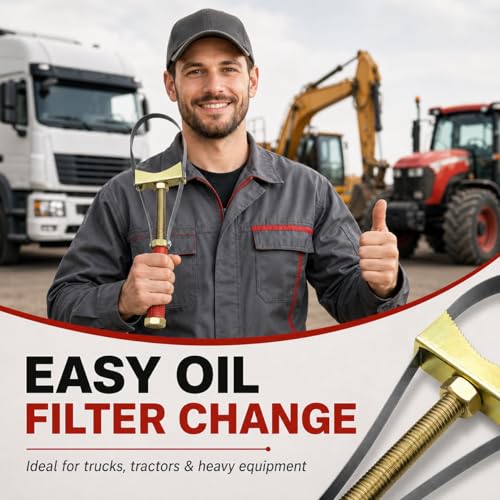 Heavy Duty Adjustable Oil Filter Wrench | Steel Strap Removal Tool