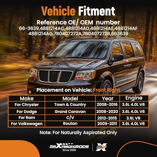 maXpeedingrods Front Right CV Axle Assembly for Chrysler Town & Country - size: for 66-3639