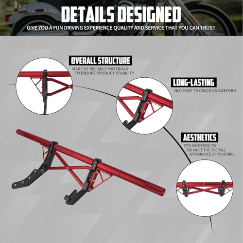 Engine Guard Crash Bar for Harley Softail 18-25 Red - color: Red