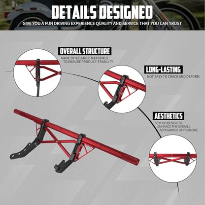 Engine Guard Crash Bar for Harley Softail 18-25 Red - color: Red