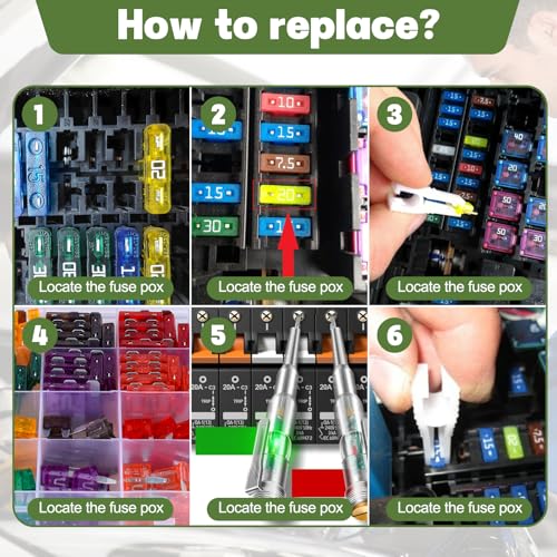 231 Pcs Standard Blade Fuses Kit Car Fuse Assortment Kit RV Fuses - size: 231PCS