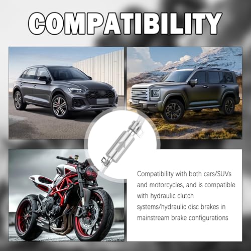 Motorcycle Brake Bleeder Kit with Brakes Bleeder Hose/100ml Syringe,Professional Brake Bleeding Tool for Brakes System Repair Maintenance,Hydraulic Disc Clutch Bleeders Kit