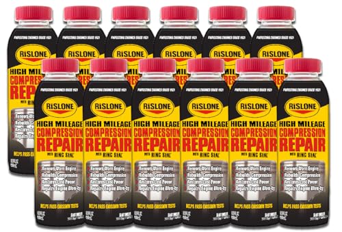 Rislone 4447-12PK High Mileage Compression Repair with Ring Seal - 16.9 oz, 12-Pack - style: 12 Pack