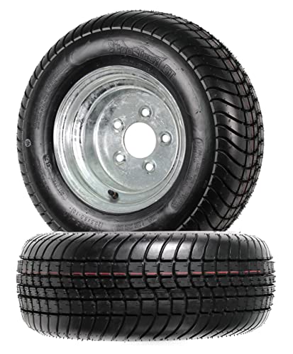 eCustomrim 2-Pack Trailer Tire Rim Assembly 20.5X8-10 205/65-10 Galvanized