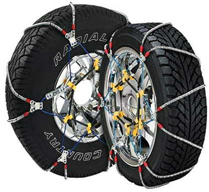 SCC SZ135 Super Z6 Cable Tire Chain for Passenger Cars, Pickups, and SUVs - Set of 2,Silver - size: SZ135 (Pack of 1)