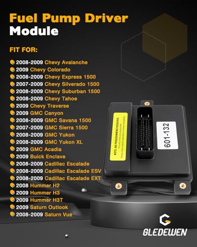 Fuel Pump Control Module, Compatible with 07-09 Chevy Silverado, GMC Sierra - size: 2007-2009 Chevy Silverado Colorado Suburban