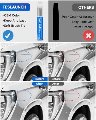 Summit/Olympic/Interstellar White GAZ/WA8624/50U/50 Touch Up Paint Pen Compatible with GMC– DIY Car Paint Scratch Repair Kit, Automotive Paints, Exact Color Match for Scratches, Rust & Chip Repair - color: Summit/Olympic/Interstellar White