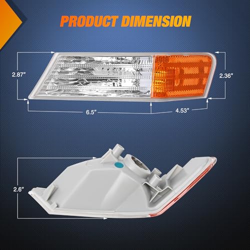 Nilight Front Turn Signals Light For 2007-2017 Jeep Patriot Driver Side - color: Jeep Patriot Driver Side Signals Light-Amber