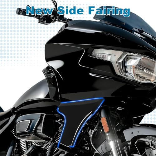 Side Fairing Panel Bracket Kit for Harley CVO Road Glide ST - color: Black