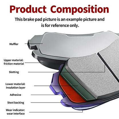Road Passion FA197 Brake Pads Front and Rear for KAWASAKI EX 250 Ninja 250 R 2008-2012 / EX 300 Ninja 2013-2016