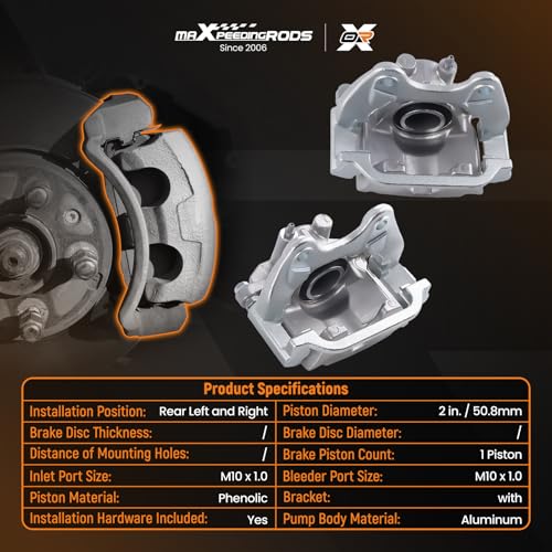 maXpeedingrods for 18B5030 18B5031 Rear Brake Calipers for Chevy - size: 18B5030+18B5031