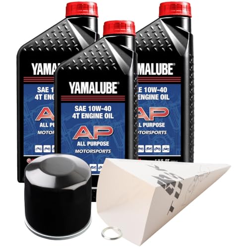 Tusk 4-Stroke Oil Change Kit Yamalube10W-40 Compatible with Yamaha Tenere 700 2021-2026 - size: All Purpose 10W-40