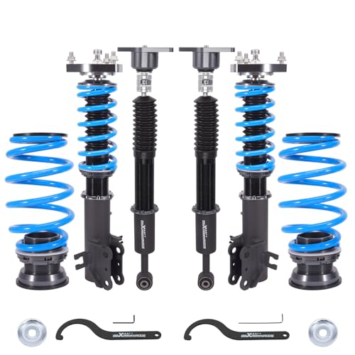 maXpeedingrods Coilover for Mazda CX-3 2016-2021, 24 Levels Damper Adjustable Coilovers Suspension Kit, Height Adjustable T6 Upgraded Lowering Kits Blue