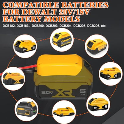 Oil Extractor Pump, Oil Change Pump Compatible with DEWALT Battery - color: SET 01+Yellow battery adapter