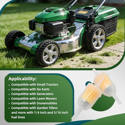 Fuel Filter Gas InlineCompatible with Small Tractors Lawn Movers