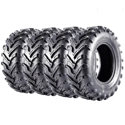 GarveeTech Set of 4 – 25x8-12 Front, 25x10-12 Rear ATV/UTV Tires - size: 25X8-12 & 25X10-12, style: Pattern 137