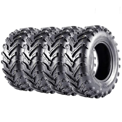 GarveeTech Set of 4 – 25x8-12 Front, 25x10-12 Rear ATV/UTV Tires - size: 25X8-12 & 25X10-12, style: Pattern 137