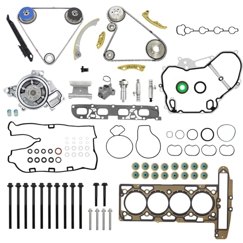 2.4 Ecotec Timing Chain Kit 12680750 w/Water Pump w/Head Gasket Set 2.0 2.2 - size: Timing Chain Kit & Water pump & oil pump