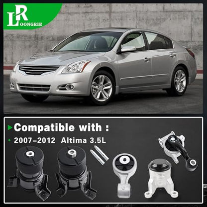 Engine Motor Mount and Transmission Mount kit Compatible with Altima - size: A4355HY A4365HY A4356HY A7362 A7363
