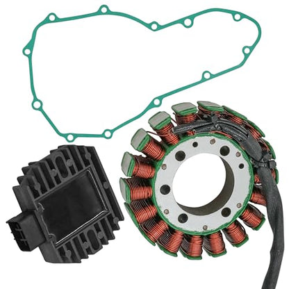 Caltric Stator and Regulator Rectifier with Gasket Compatible With Kawasaki Versys 650 Kle650 2007-2014