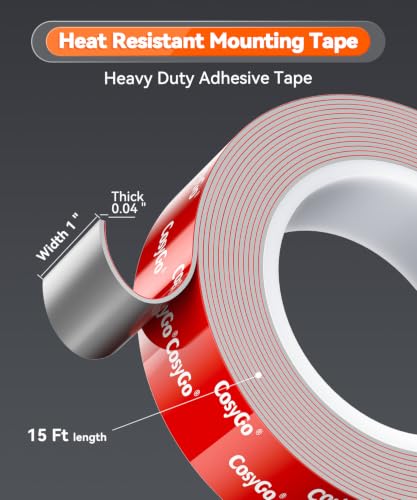 Double Sided Tape Heavy Duty, Permanent Bond Heat Resistant 1Inch - size: 1" / 25.4mm Width