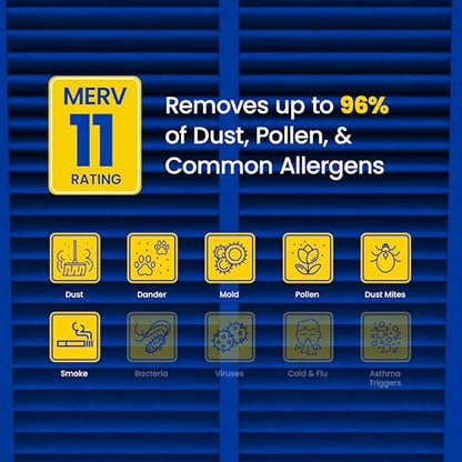 Genuine AprilAire 210 Replacement Filter for AprilAire Whole-House Air Purifiers - MERV 11, Clean Air & Dust, 20x25x4 Air Filter (Pack of 1)