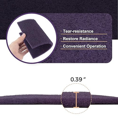 S SATC 6" x 9" Purple General Purpose Scuff Pads,10 Pack Paint Primer Prep Adhesion Scratch Automotive Pads for Scuffing,Scouring,Sanding - color: Purple