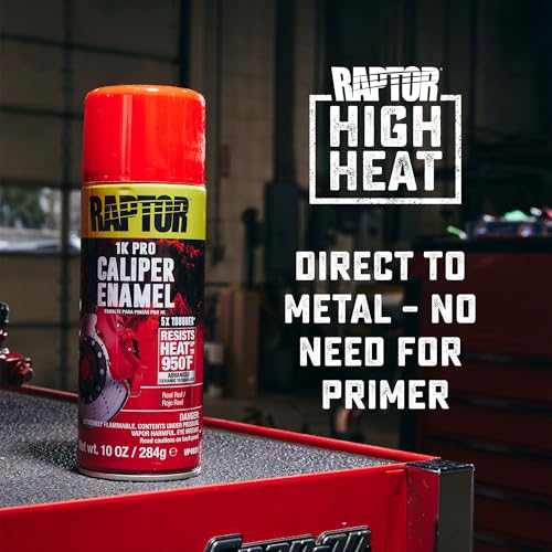 RAPTOR Caliper Enamel Spray, Professional Grade, Real Red