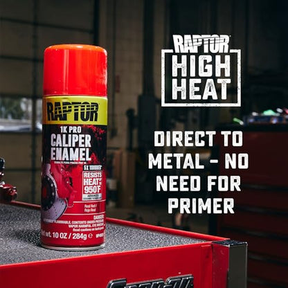 RAPTOR Caliper Enamel Spray, Professional Grade, Real Red