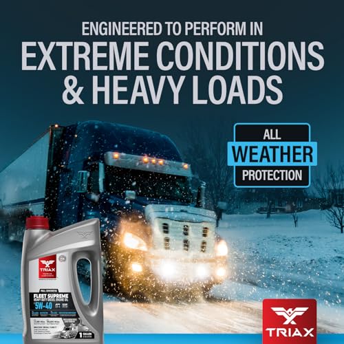Triax Fleet Supreme ESP 5W-40 API CK-4 Full Synthetic Heavy Duty Diesel Engine Oil | Moly Boron Friction Modified | Extended Drain (1 Gallon) (Pack of 3) - size: 1 Gallon (Pack of 3)
