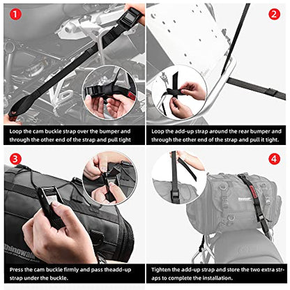 Rhinowalk Motorcycle Elastic Telescopic Strap Motorcycle Accessories Multifunctional Strap - size: Elastic Telescopic Strap
