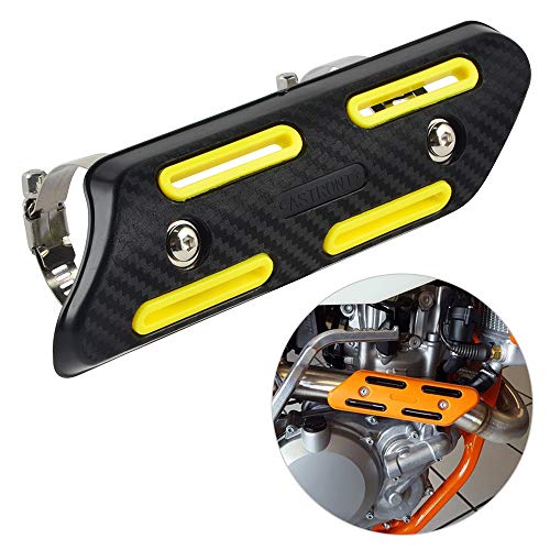 NICECNC Universal Pipe Heat Protector Shield Cover - color: yellow